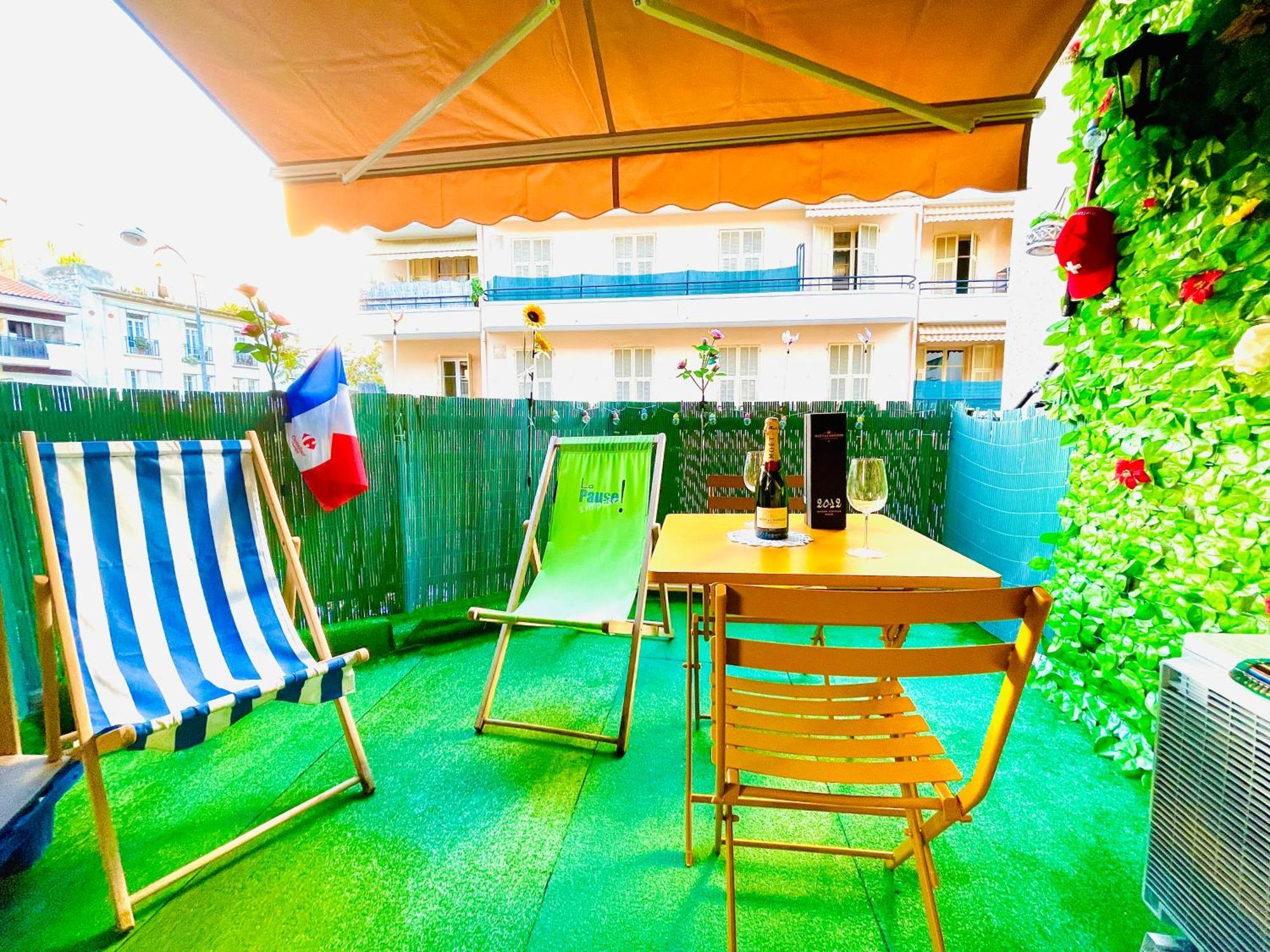 Confortable Studio A Nice Centre Cote Plage Bel Terrasse Paddle Exteriér fotografie