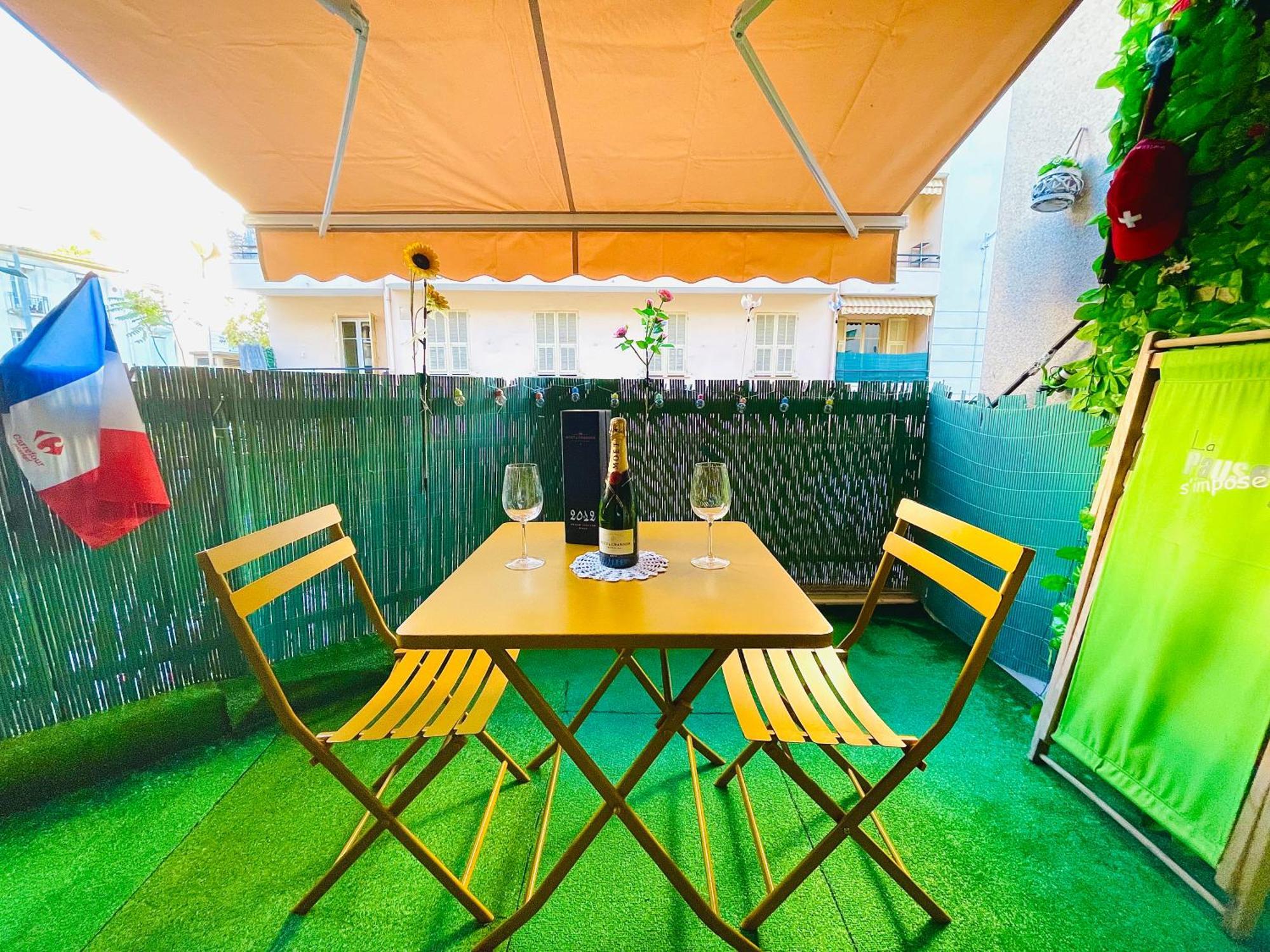 Confortable Studio A Nice Centre Cote Plage Bel Terrasse Paddle Exteriér fotografie