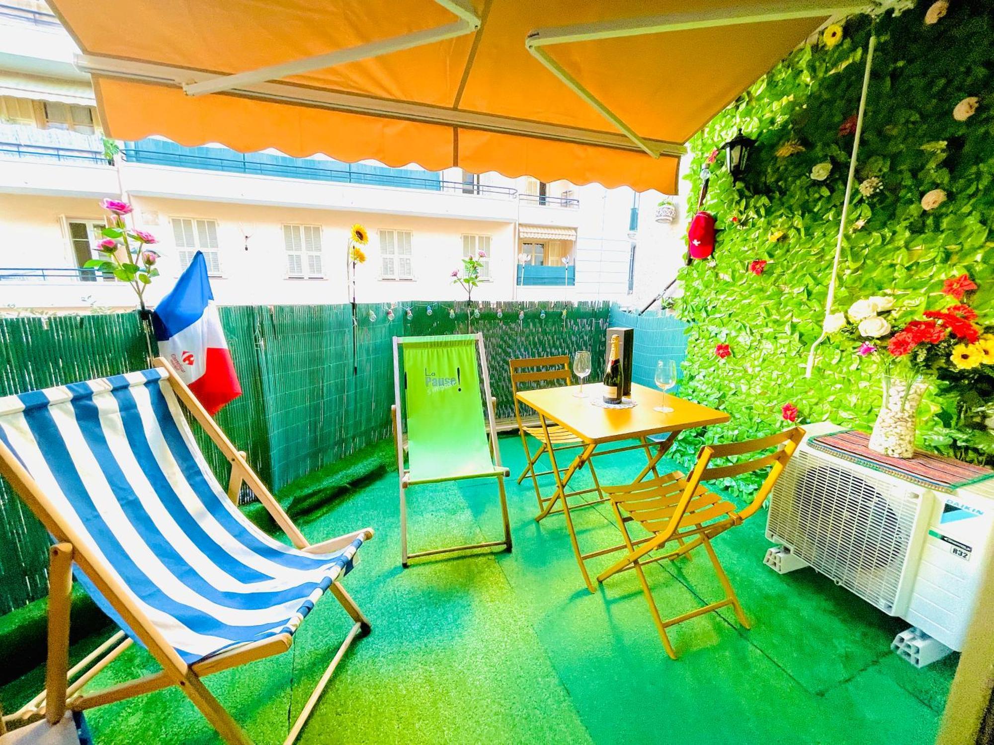 Confortable Studio A Nice Centre Cote Plage Bel Terrasse Paddle Exteriér fotografie