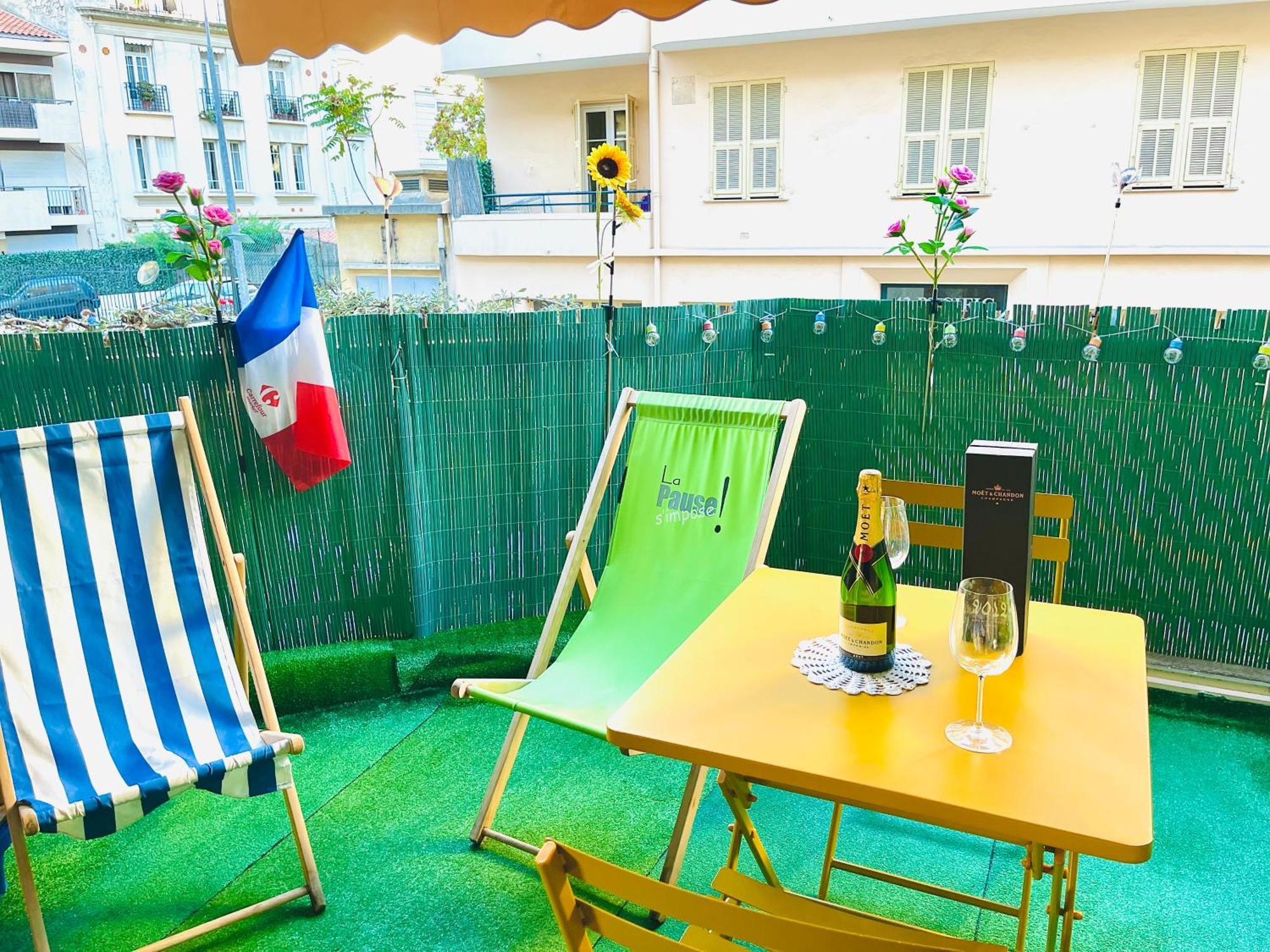 Confortable Studio A Nice Centre Cote Plage Bel Terrasse Paddle Exteriér fotografie